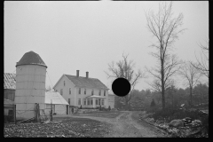 1159_ larger Farm House , unknown owner or location . Grain silo