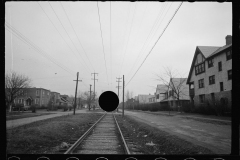 1347_Leafy suburb , rail or tram track , probably Mariemont, Ohio