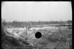 1453_River with heavily eroded banks of river , probably Tennessee