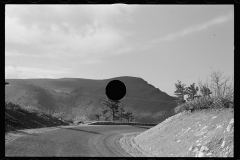 1743_Graded bend in road with hillside , Virginia