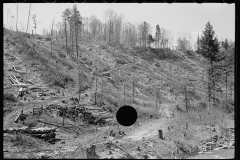 1791_logging on hillside , Vermont