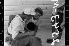 1855_Black-Americans  playing dice  ,Chesapeake Bay 