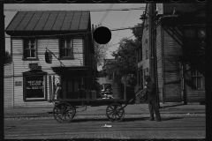 1922_Luggage hand cart outside West End Tavern  , Hagerstown 