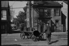 1923_Luggage hand cart outside West End Tavern  , Hagerstown 