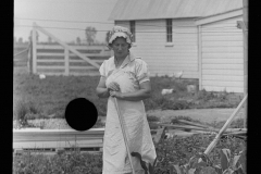 2022_ Wife tending domestic vegetable plot , Wabash Farms ,