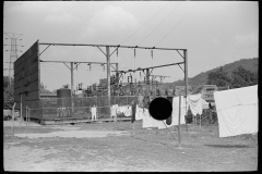 2045_ Fenced off electricity sub-station , close to housing  ,Pittsburgh