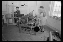 2221_Home-woven dress and rug, Westmoreland Homesteads,                                                                                         