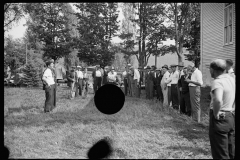 2315__Mens' horse-shoe throwing competition , the fair, Albany, Vermont.