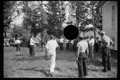 2317_Mens' horse-shoe throwing competition , the fair at Albany