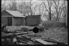 2340_Flood debris in yard of resettlement client.  Hatfield, Massachusetts