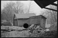 2341_Flood debris in yard of resettlement client.  Hatfield, Massachusetts