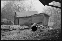 2342_Flood debris in yard of resettlement client.  Hatfield, Massachusetts