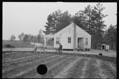 2395_Probably  first ploughing of land , Homestead,  Briar Patch Project, Eatonton, Georgia.