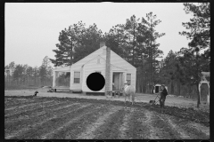 2398_Probably  first ploughing of land , Homestead,  Briar Patch Project, Eatonton, Georgia.