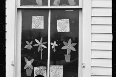 2487_Children's art work in  the window of a school, Jackson, Ohio