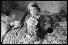 2612_ Young daughter with her doll , rehabilitation client, Jackson County, Ohio