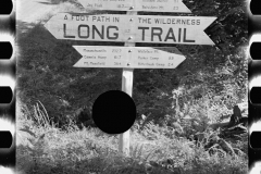 2811_Signpost and Marker on the Long Trail, Eden Mills ,Vermont