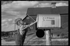 2849_Looking for the mail, McNally Family  Farm, Kirby, Vermont