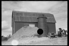 2868_Barn and silo on Anton Weber's farm, Tompkins County, New York State