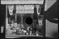 3040_Hardware store window, Crosby, North Dakota .