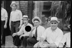 3129_A group of steelworkers , Aliquippa, Pennsylvania