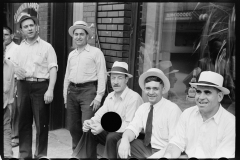 3130_A group of steelworkers ' discussing politics' , Aliquippa, Pennsylvania