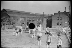 3157_ Homemade swimming pool built by steelworkers for their children, Pittsburgh, Pennsylvania