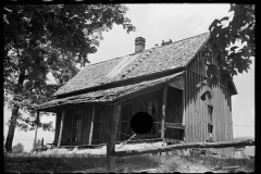 3263_House in which a Wabash Farm homesteader lived in before re-location , Martin County, Indiana