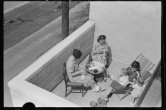 3376_Family on  their terrace , Greenbelt, Maryland