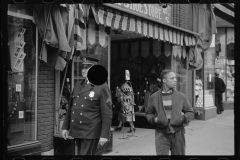 3483_Street scene , Policeman on patrol, South Omaha, Nebraska