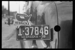 3485_Nebraska , 'white spot' licence plate.