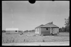 3523_ Fieldhouse erection, Southeast Missouri Farms Project.