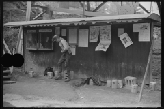 3560_Coal miner preparing for his next shift in the mine. Maidsville, West Virginia