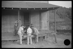 3609_Miners   outside the  Company Store, Chaplin