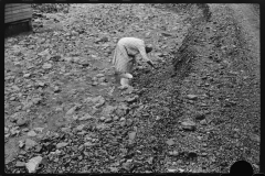 3652_Black-American woman picking up coal , Cassville