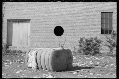 3947_Cotton bale  in  storage yard, Enfield, North Carolina