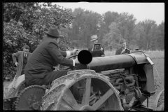 0103_Commissioner Allen operating Fordson tractor, Berwyn