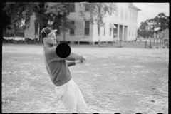 3439_ Ball (baseball) game  at Irwinville Farms, Georgia