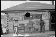 0414_Noon-day rest  front of lunchroom  Helmsburg, Indiana