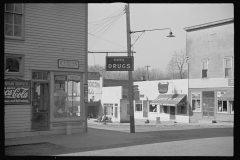 0452_Drug store and street corner, Nashville, Indiana