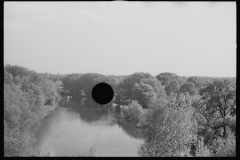 0897_Tranquil river scene , possibly Au  Sable river, Michigan