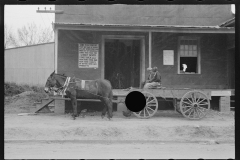 1107_Black-Americans with mule cart ,