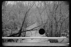 1410_Sides of new metal bridge, possibly Crabtree Creek, North Carolina