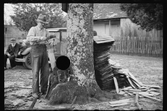 1615_Log splitting, probably , Lebanon , Tennessee