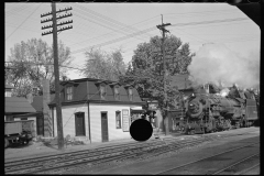 1914_Trackside cafe with locomotive , possibly Hagerstown Maryland
