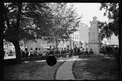 2082_ Established 'Loafers' wall' , outside the Court-house, Batesville, Arkansas