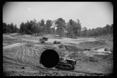 2114_ Construction work on  disposal plant site , Greenbelt, Maryland