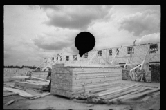 2119_ Timber storage prior to construction, Greenbelt, Maryland