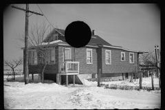 2147_ false brick tarpaper-covered wooden house  Franklin Township,  West New Brunswick