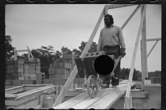 2256_Cinder block construction , Greenbelt  Model Community construction ,  Maryland